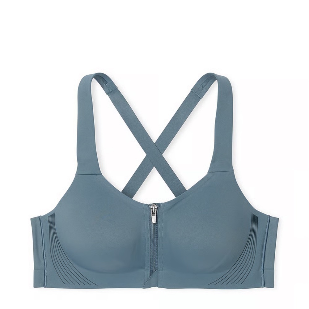 VSX // Knockout™ Front-Close Sports Bra 36B NWOT Dark Steel